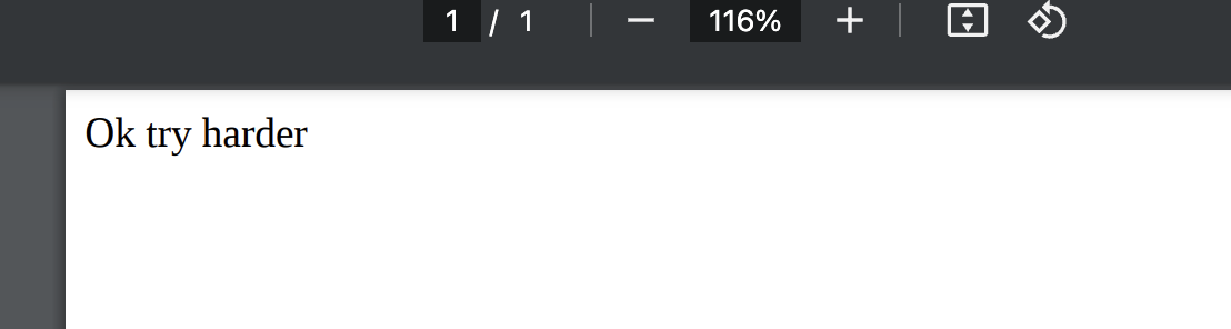 The try-harder response, a direct redirect to /secret is still blocked